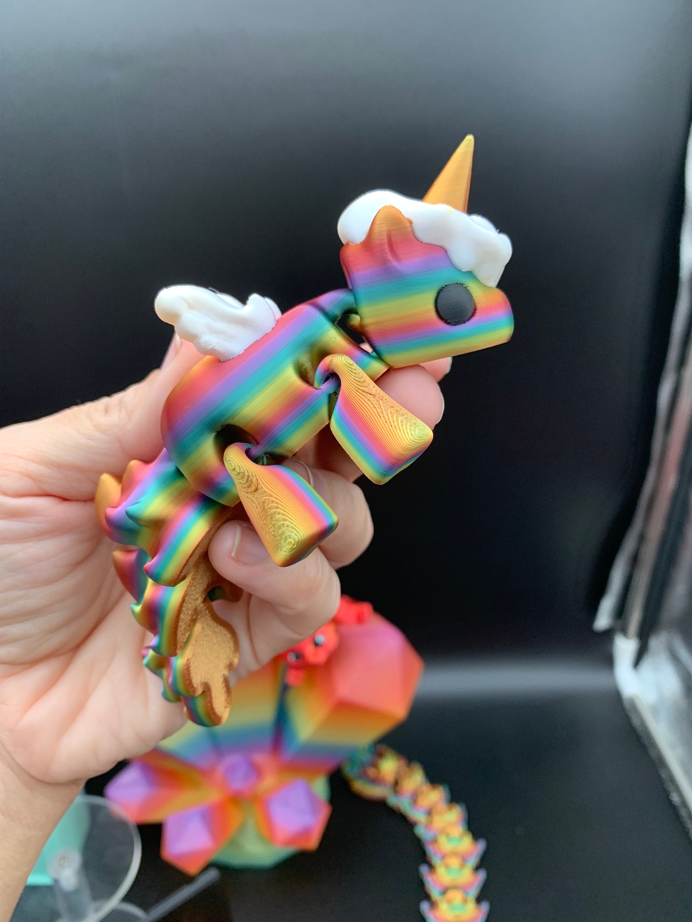 Rainbow 3D Printed Unicorn